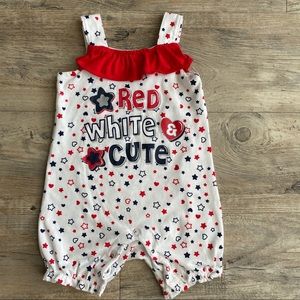 Baby Girl Snap Bottom Romper 3-6 months